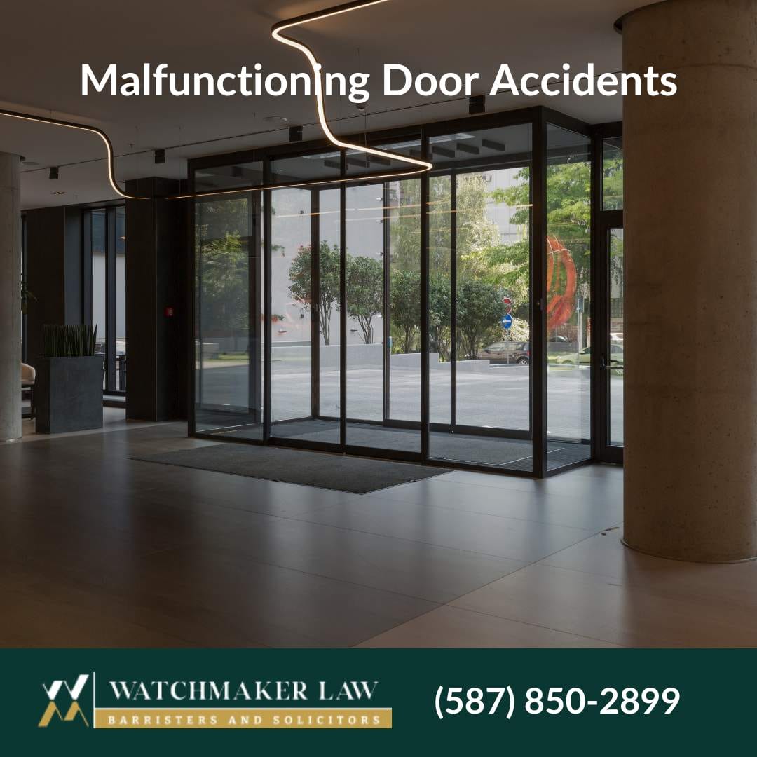 malfunctioning door accidents in edmonton