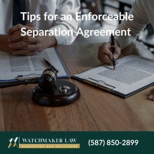 separation agreement in alberta