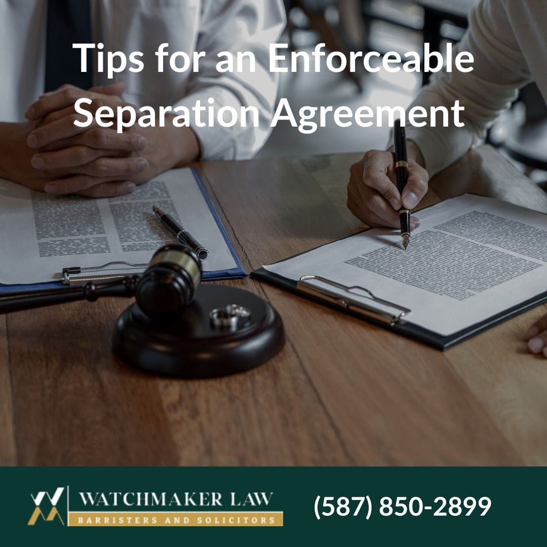 separation agreement in alberta
